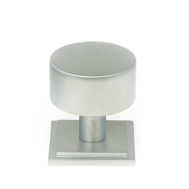 From The Anvil - Satin Chrome Kelso Cabinet Knob - 32mm (Square) | Sku. 50354 | Trade Door Handles.