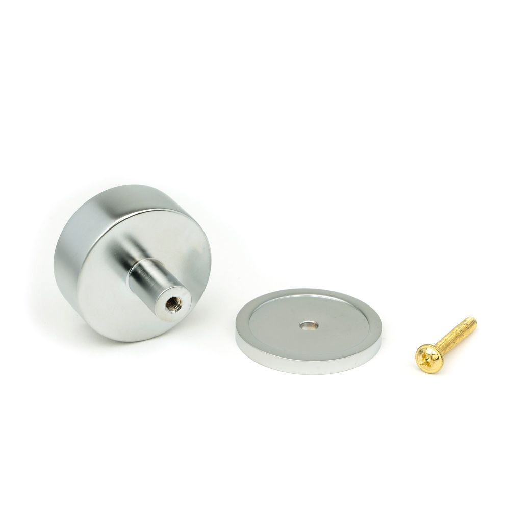 From The Anvil - Satin Chrome Kelso Cabinet Knob - 38mm (Plain) | Sku. 50355 | Trade Door Handles.