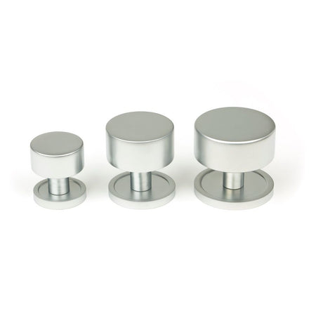 From The Anvil - Satin Chrome Kelso Cabinet Knob - 38mm (Plain) | Sku. 50355 | Trade Door Handles.