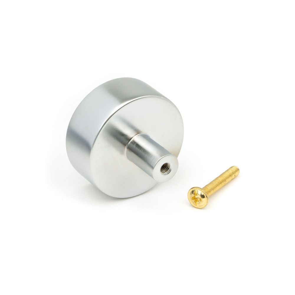 From The Anvil - Satin Chrome Kelso Cabinet Knob - 38mm (No rose) | Sku. 50356 | Trade Door Handles.