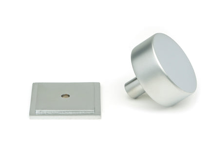 From The Anvil - Satin Chrome Kelso Cabinet Knob - 38mm (Square) | Sku. 50357 | Trade Door Handles.