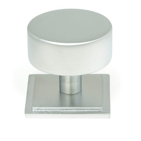 From The Anvil - Satin Chrome Kelso Cabinet Knob - 38mm (Square) | Sku. 50357 | Trade Door Handles.
