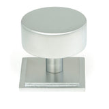 From The Anvil - Satin Chrome Kelso Cabinet Knob - 38mm (Square) | Sku. 50357 | Trade Door Handles.