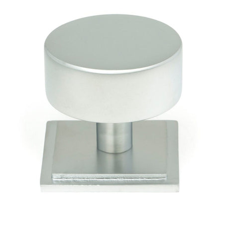 From The Anvil - Satin Chrome Kelso Cabinet Knob - 38mm (Square) | Sku. 50357 | Trade Door Handles.