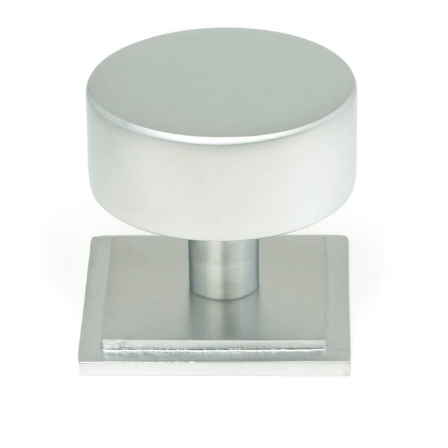 From The Anvil - Satin Chrome Kelso Cabinet Knob - 38mm (Square) | Sku. 50357 | Trade Door Handles.
