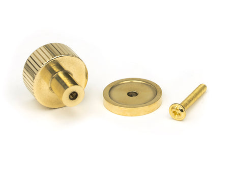 From The Anvil - Polished Brass Judd Cabinet Knob - 25mm (Plain) | Sku. 50361 | Trade Door Handles.