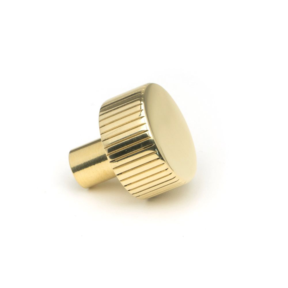 From The Anvil - Polished Brass Judd Cabinet Knob - 25mm (No Rose) | Sku. 50362 | Trade Door Handles.