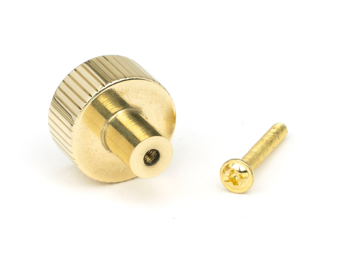 From The Anvil - Polished Brass Judd Cabinet Knob - 25mm (No Rose) | Sku. 50362 | Trade Door Handles.