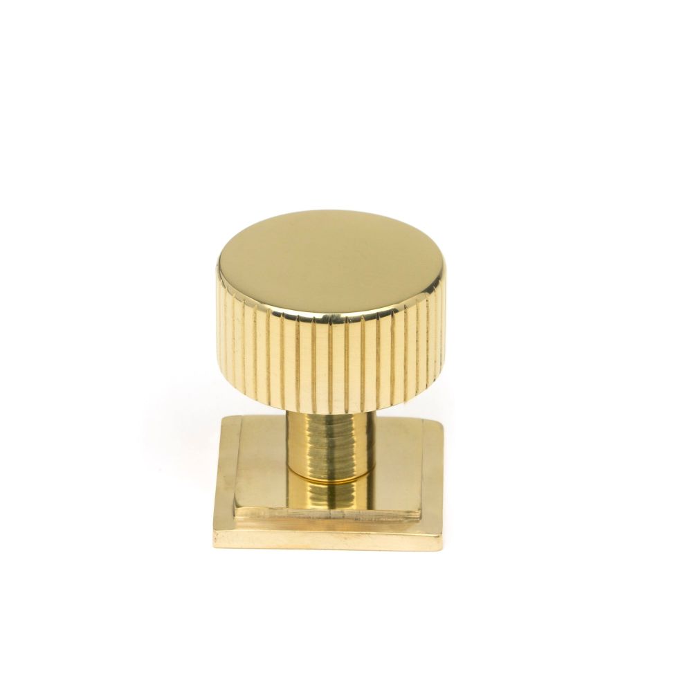 From The Anvil - Polished Brass Judd Cabinet Knob - 25mm (Square) | Sku. 50363 | Trade Door Handles.