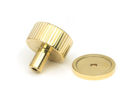 From The Anvil - Polished Brass Judd Cabinet Knob - 32mm (Plain) | Sku. 50364 | Trade Door Handles.