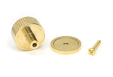 From The Anvil - Polished Brass Judd Cabinet Knob - 32mm (Plain) | Sku. 50364 | Trade Door Handles.