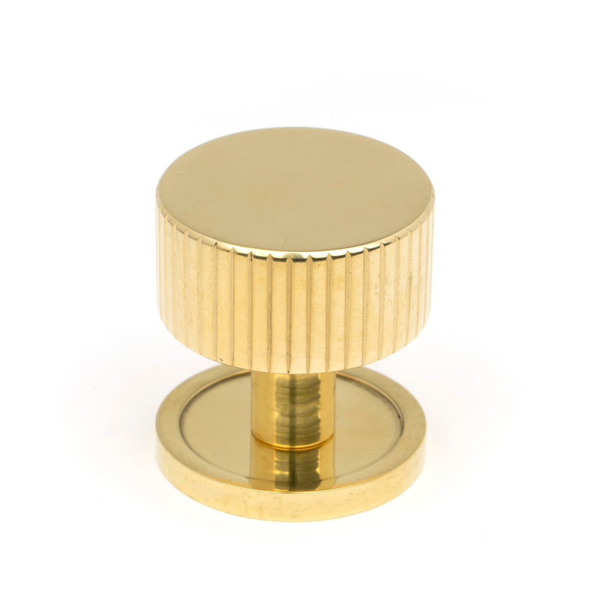 From The Anvil - Polished Brass Judd Cabinet Knob - 32mm (Plain) | Sku. 50364 | Trade Door Handles.