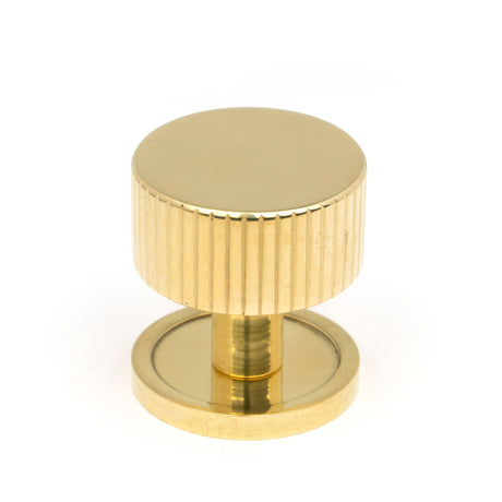 From The Anvil - Polished Brass Judd Cabinet Knob - 32mm (Plain) | Sku. 50364 | Trade Door Handles.