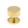 From The Anvil - Polished Brass Judd Cabinet Knob - 32mm (Plain) | Sku. 50364 | Trade Door Handles.