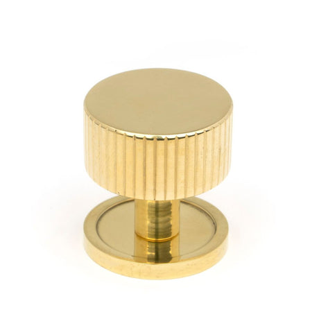 From The Anvil - Polished Brass Judd Cabinet Knob - 32mm (Plain) | Sku. 50364 | Trade Door Handles.