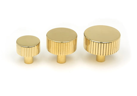 From The Anvil - Polished Brass Judd Cabinet Knob - 32mm (No Rose) | Sku. 50365 | Trade Door Handles.