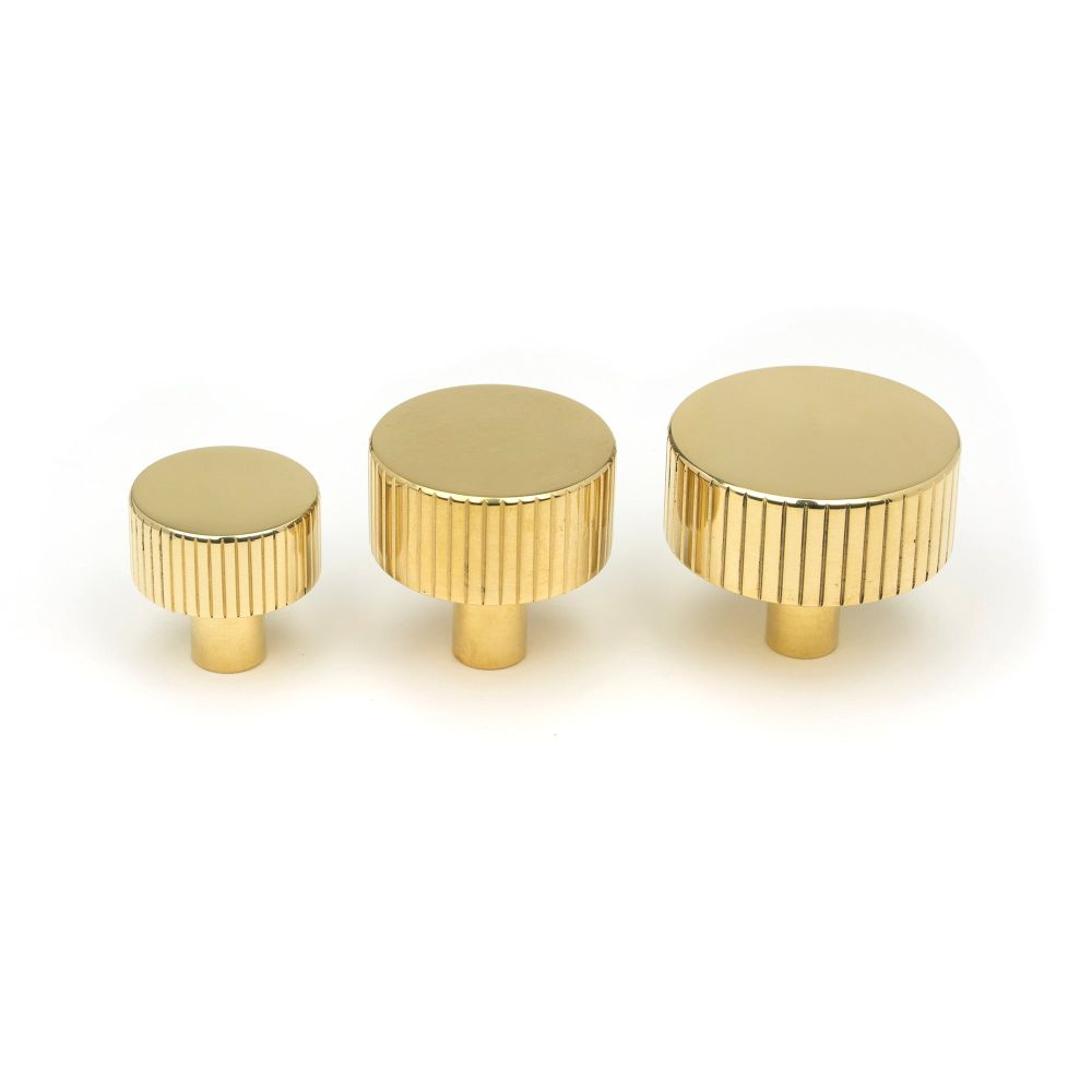 From The Anvil - Polished Brass Judd Cabinet Knob - 32mm (No Rose) | Sku. 50365 | Trade Door Handles.