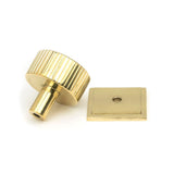 From The Anvil - Polished Brass Judd Cabinet Knob - 32mm (Square) | Sku. 50366 | Trade Door Handles.
