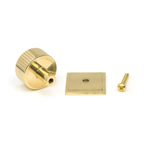 From The Anvil - Polished Brass Judd Cabinet Knob - 32mm (Square) | Sku. 50366 | Trade Door Handles.