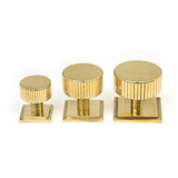 From The Anvil - Polished Brass Judd Cabinet Knob - 32mm (Square) | Sku. 50366 | Trade Door Handles.