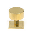 From The Anvil - Polished Brass Judd Cabinet Knob - 32mm (Square) | Sku. 50366 | Trade Door Handles.