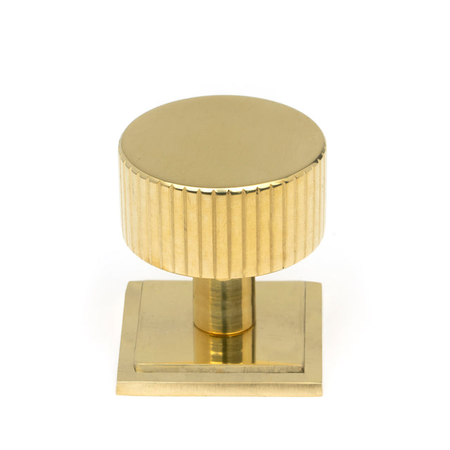 From The Anvil - Polished Brass Judd Cabinet Knob - 32mm (Square) | Sku. 50366 | Trade Door Handles.