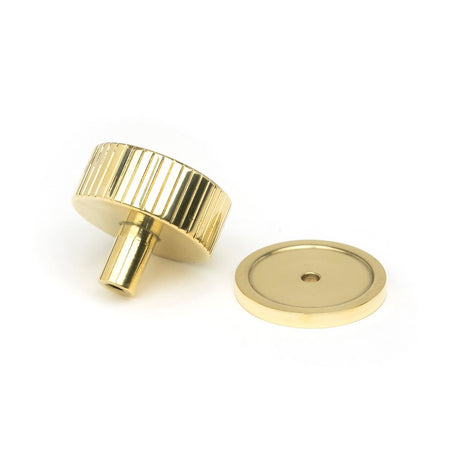 From The Anvil - Polished Brass Judd Cabinet Knob - 38mm (Plain) | Sku. 50367 | Trade Door Handles.