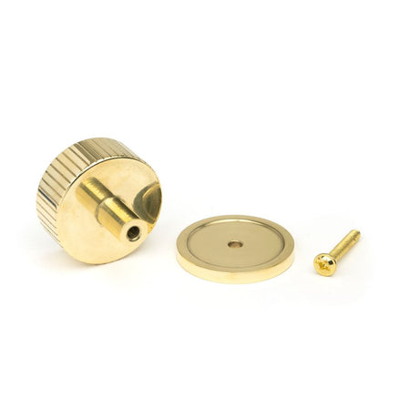 From The Anvil - Polished Brass Judd Cabinet Knob - 38mm (Plain) | Sku. 50367 | Trade Door Handles.
