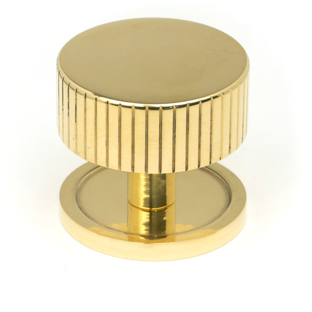 From The Anvil - Polished Brass Judd Cabinet Knob - 38mm (Plain) | Sku. 50367 | Trade Door Handles.