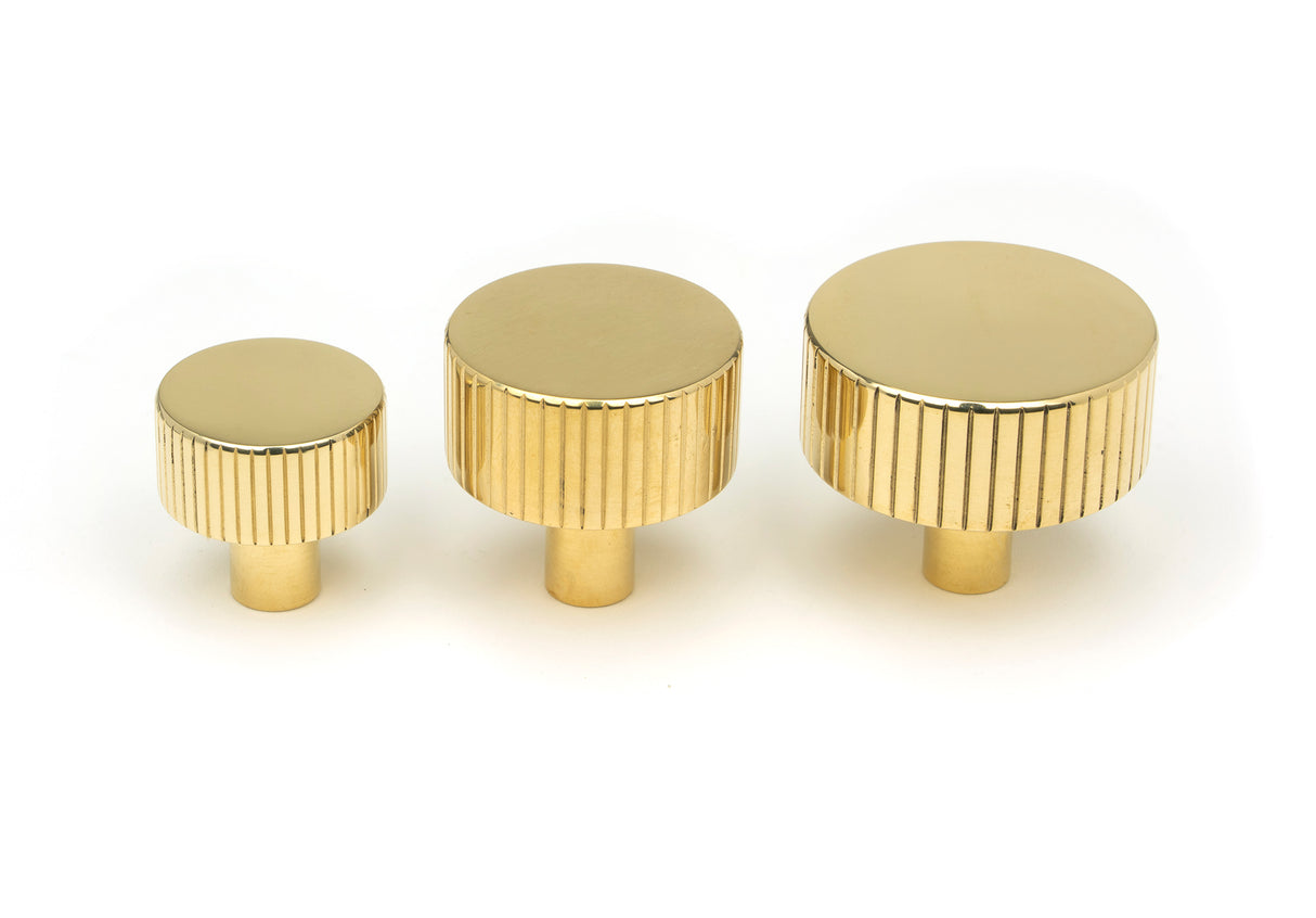 From The Anvil - Polished Brass Judd Cabinet Knob - 38mm (No Rose) | Sku. 50368 | Trade Door Handles.