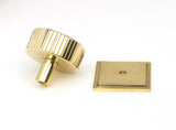 From The Anvil - Polished Brass Judd Cabinet Knob - 38mm (Square) | Sku. 50369 | Trade Door Handles.