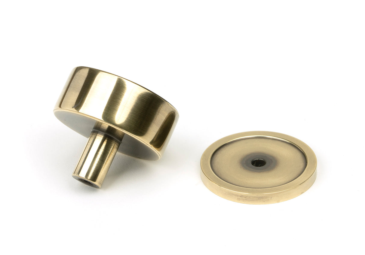 From The Anvil - Aged Brass Kelso Cabinet Knob - 38mm (Plain) | Sku. 50373 | Trade Door Handles.