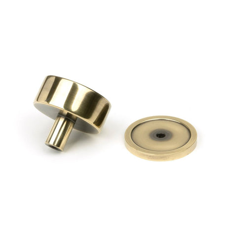 From The Anvil - Aged Brass Kelso Cabinet Knob - 38mm (Plain) | Sku. 50373 | Trade Door Handles.