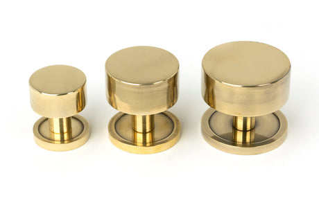 From The Anvil - Aged Brass Kelso Cabinet Knob - 38mm (Plain) | Sku. 50373 | Trade Door Handles.