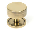 From The Anvil - Aged Brass Kelso Cabinet Knob - 38mm (Plain) | Sku. 50373 | Trade Door Handles.