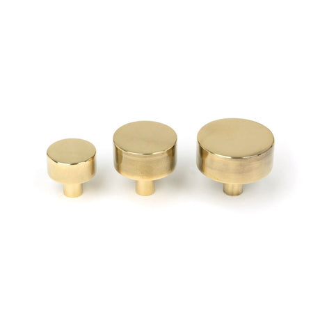 From The Anvil - Aged Brass Kelso Cabinet Knob - 38mm (No rose) | Sku. 50374 | Trade Door Handles.