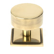 From The Anvil - Aged Brass Kelso Cabinet Knob - 38mm (Square) | Sku. 50375 | Trade Door Handles.