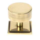 From The Anvil - Aged Brass Kelso Cabinet Knob - 38mm (Square) | Sku. 50375 | Trade Door Handles.
