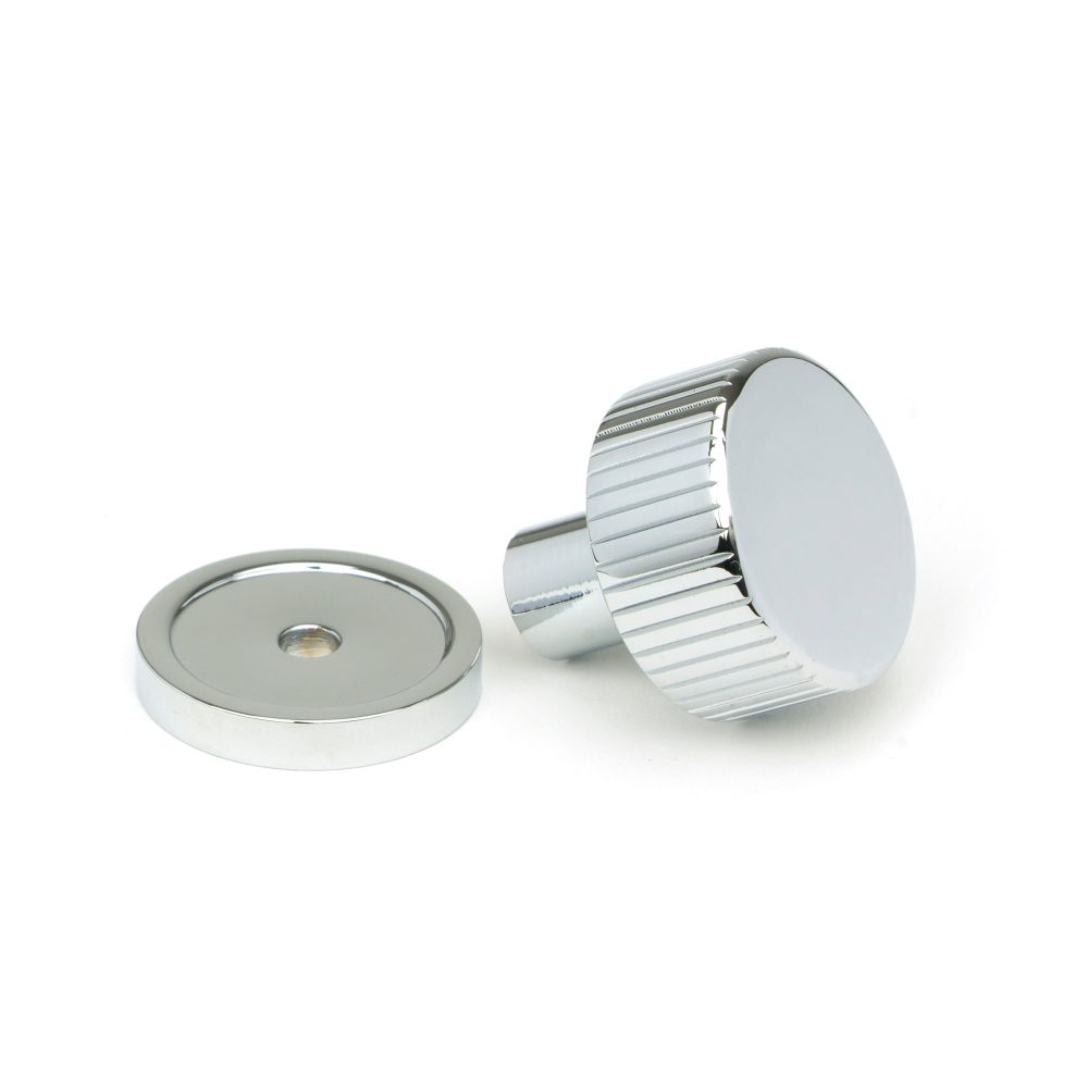 From The Anvil - Polished Chrome Judd Cabinet Knob - 25mm (Plain) | Sku. 50376 | Trade Door Handles.