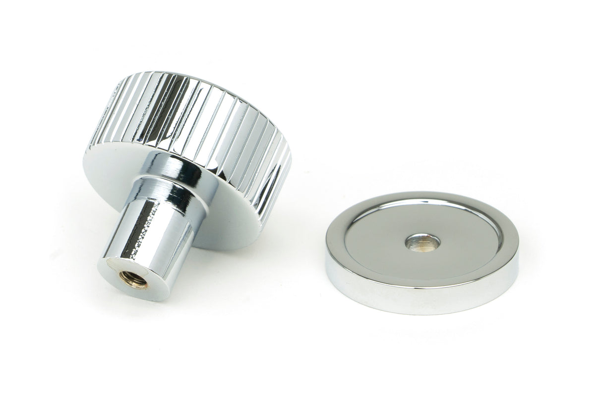 From The Anvil - Polished Chrome Judd Cabinet Knob - 25mm (Plain) | Sku. 50376 | Trade Door Handles.