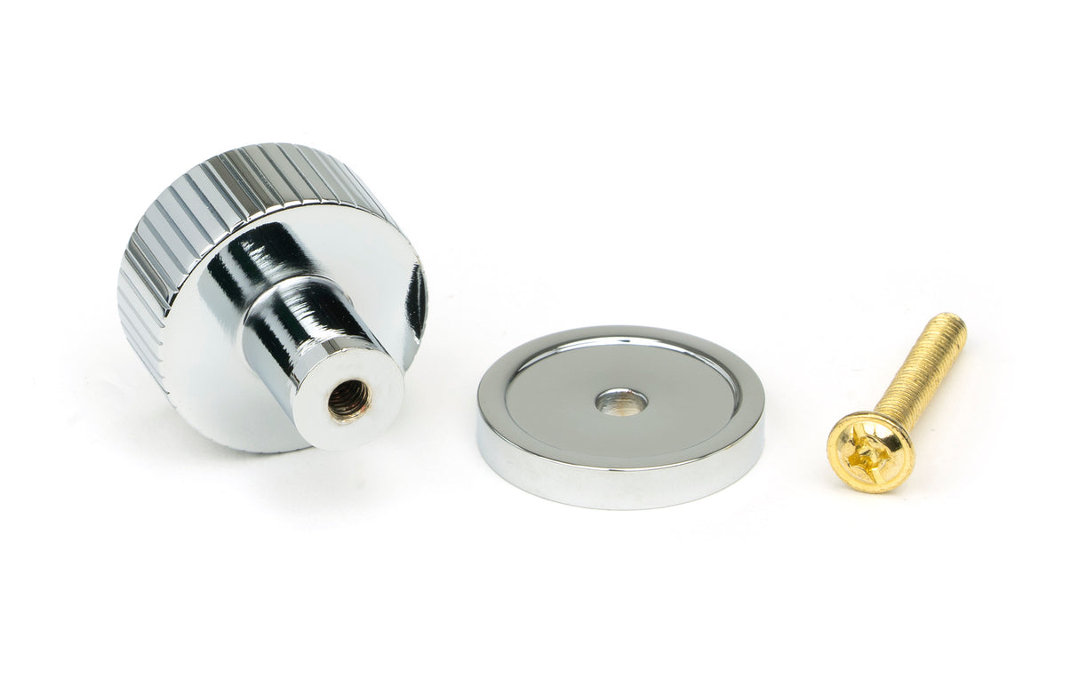 From The Anvil - Polished Chrome Judd Cabinet Knob - 25mm (Plain) | Sku. 50376 | Trade Door Handles.