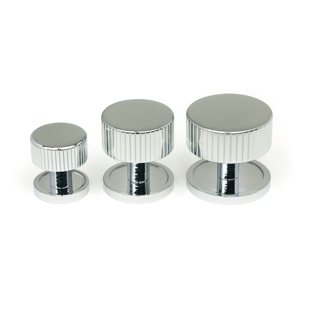 From The Anvil - Polished Chrome Judd Cabinet Knob - 25mm (Plain) | Sku. 50376 | Trade Door Handles.
