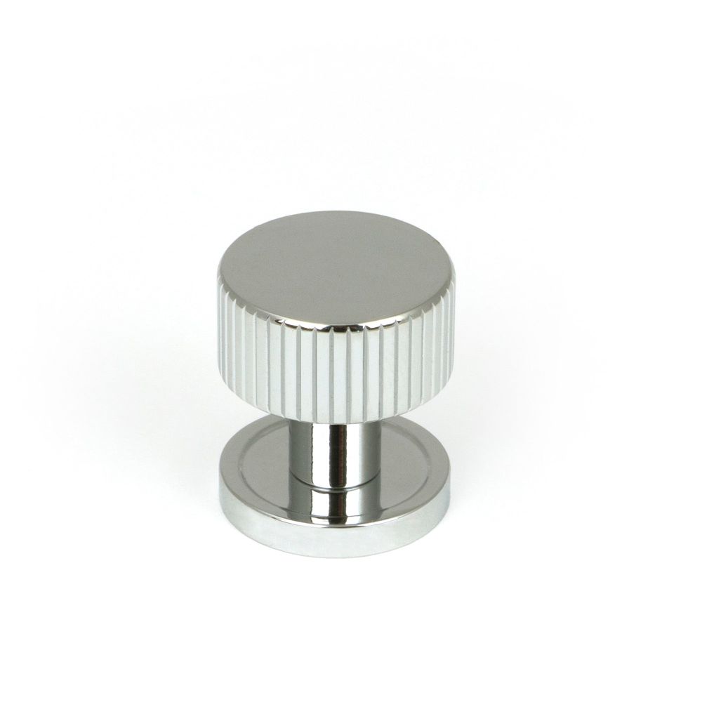 From The Anvil - Polished Chrome Judd Cabinet Knob - 25mm (Plain) | Sku. 50376 | Trade Door Handles.
