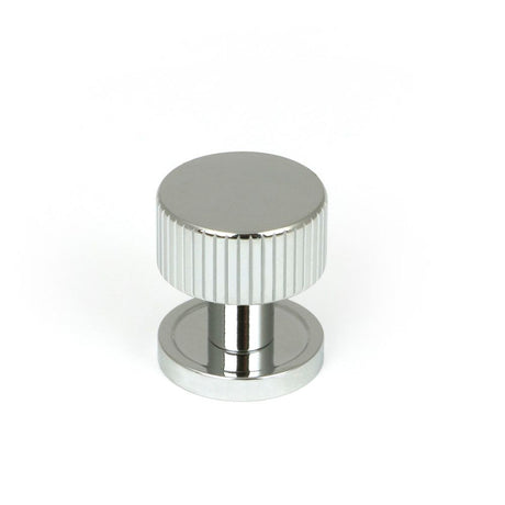 From The Anvil - Polished Chrome Judd Cabinet Knob - 25mm (Plain) | Sku. 50376 | Trade Door Handles.