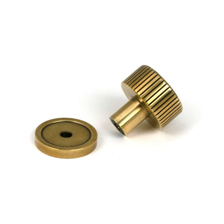 From The Anvil - Aged Brass Judd Cabinet Knob - 25mm (Plain) | Sku. 50377 | Trade Door Handles.