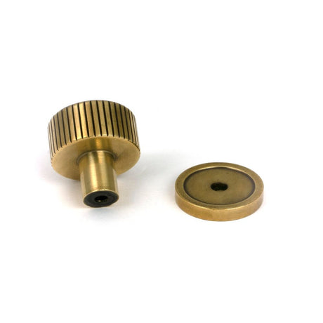 From The Anvil - Aged Brass Judd Cabinet Knob - 25mm (Plain) | Sku. 50377 | Trade Door Handles.