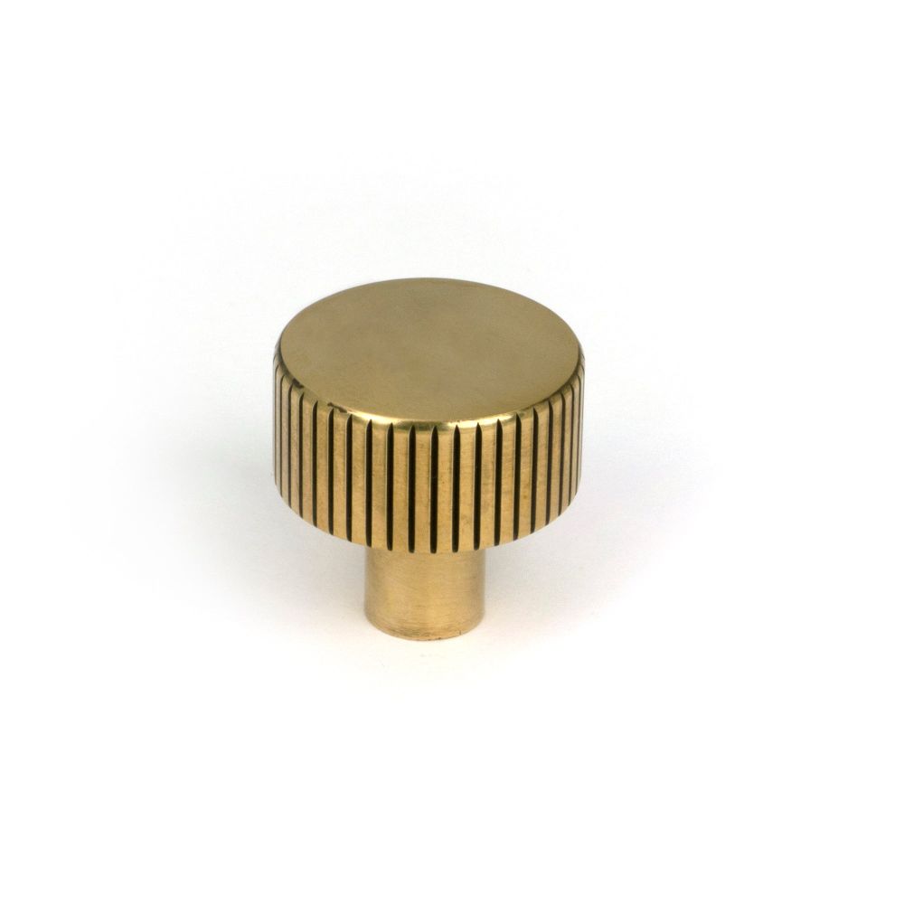 From The Anvil - Aged Brass Judd Cabinet Knob - 25mm (No rose) | Sku. 50378 | Trade Door Handles.