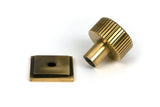 From The Anvil - Aged Brass Judd Cabinet Knob - 25mm (Square) | Sku. 50379 | Trade Door Handles.