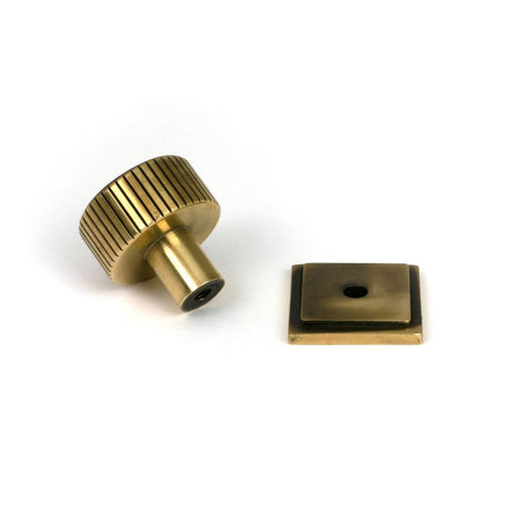 From The Anvil - Aged Brass Judd Cabinet Knob - 25mm (Square) | Sku. 50379 | Trade Door Handles.