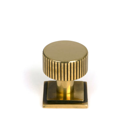 From The Anvil - Aged Brass Judd Cabinet Knob - 25mm (Square) | Sku. 50379 | Trade Door Handles.